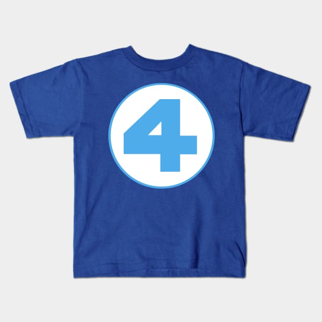 Fantastic Four Logo Kids T-Shirt by Steckadeck